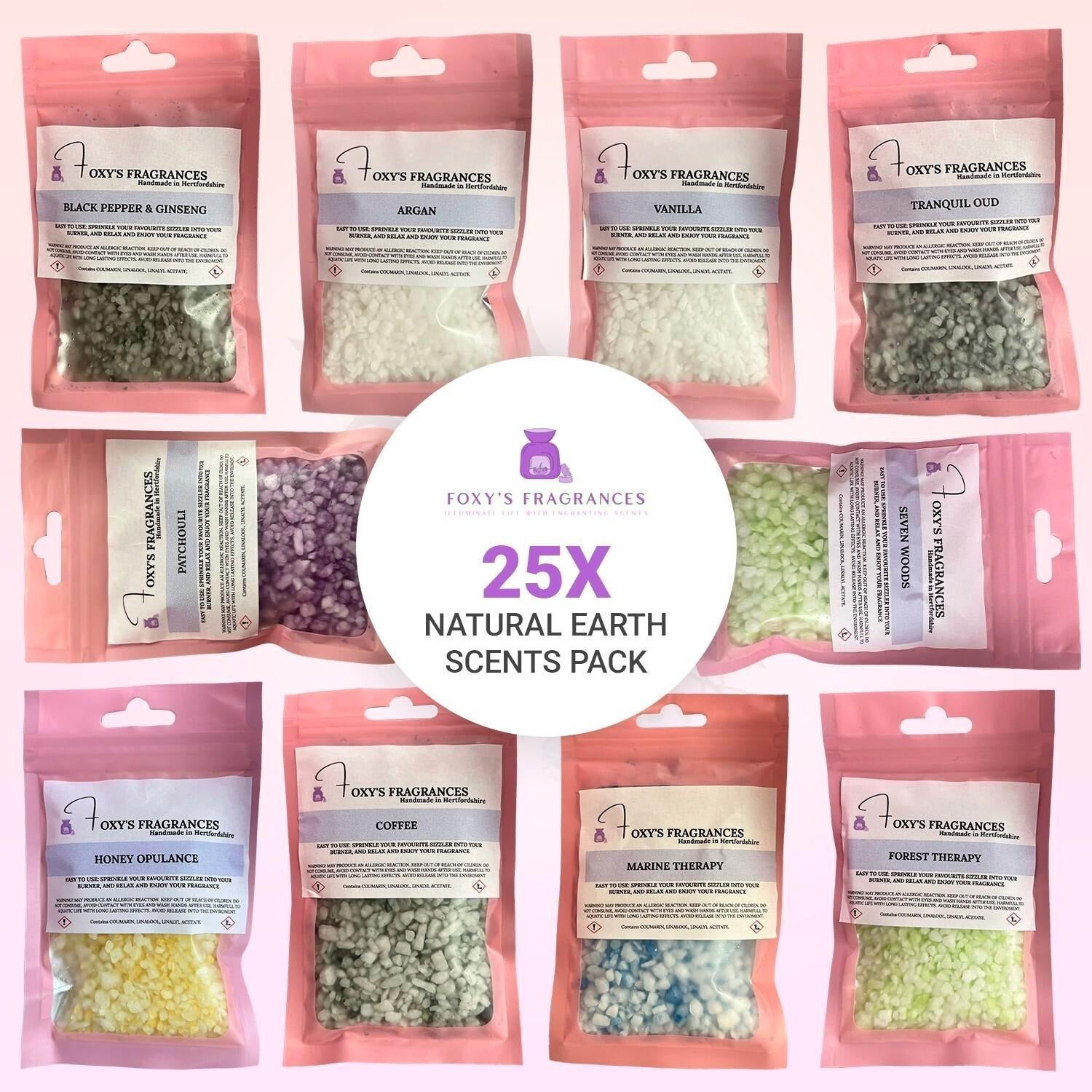25x Natural Earth Scents Pack