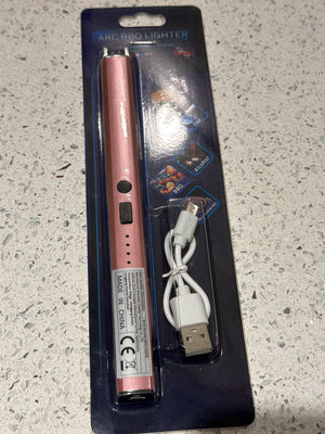 Arc-proof windless USB lighter with safety lock