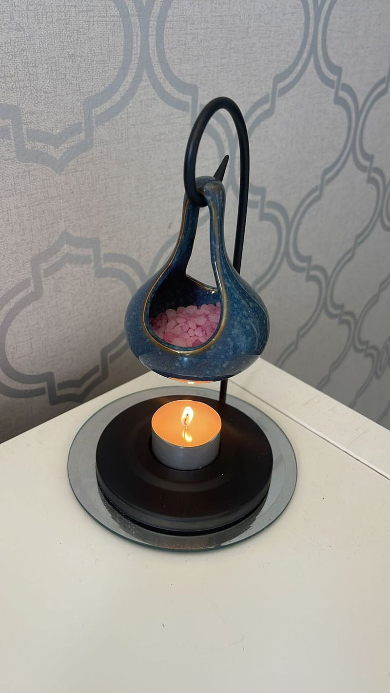 Teardrop Shape Hanging Oil Burner with Stand