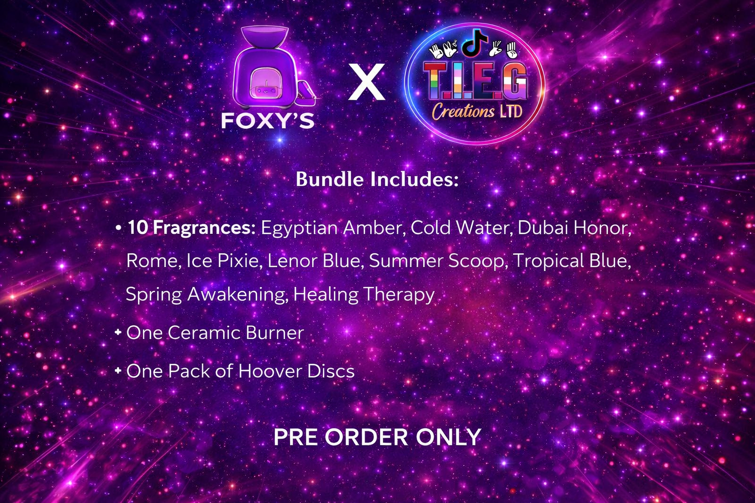 FOXY X TIEG Charity Bundle Pre Sale