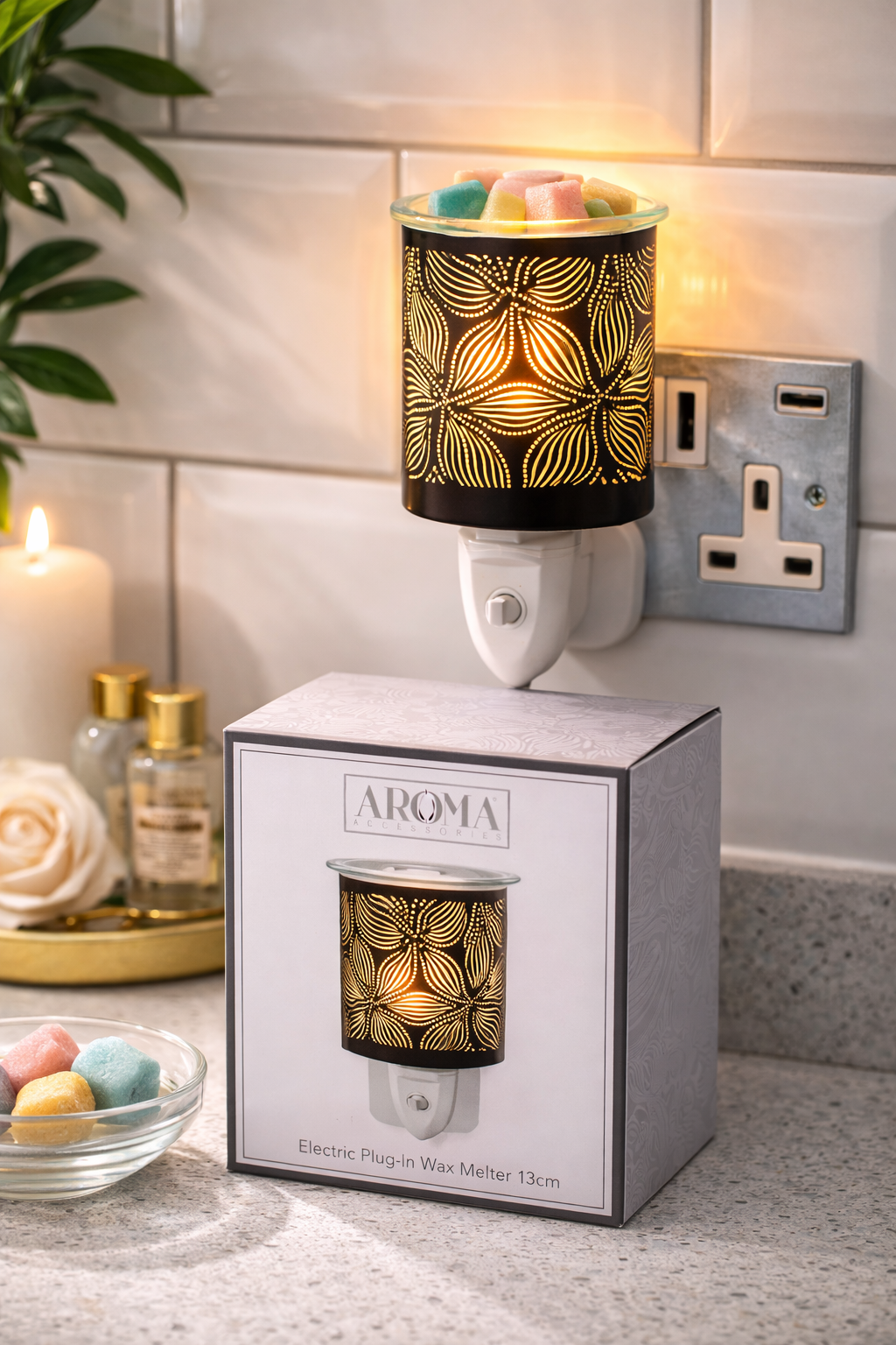 Floral Electric Plug In Melter