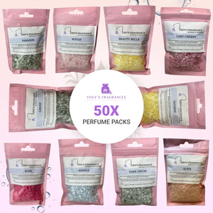 50 X Women’s Perfume Packs Of Scented Sizzlers! High Fragrance And Low Heat.