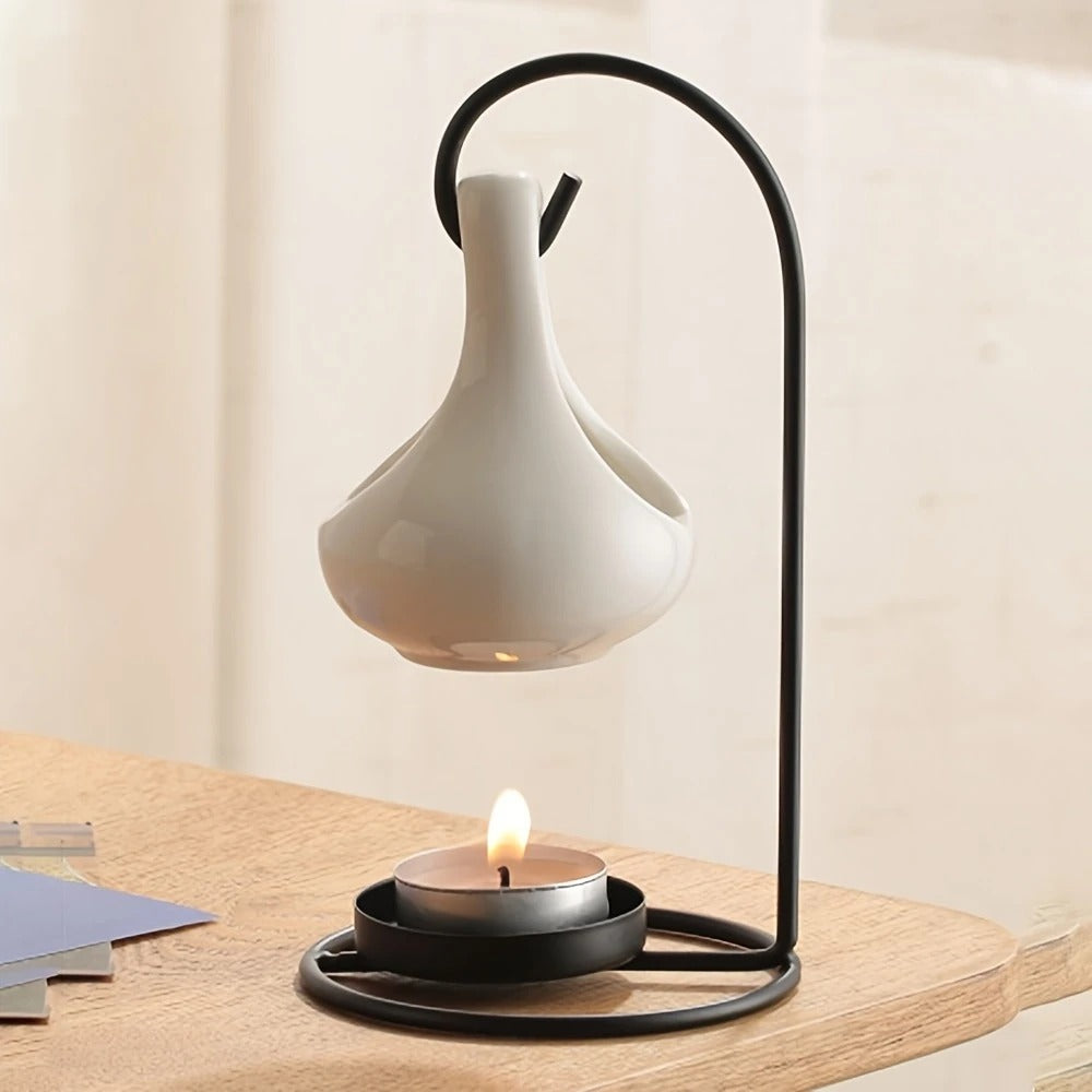 1pc Elegant BlackWhite Teardrop Scent Diffuser Stand