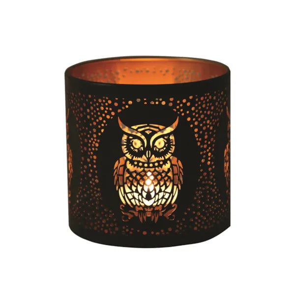 Black & Gold Silhouette Melter Owl (+ 2 Bags of Sizzlers)